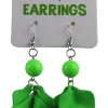 Oorbellen neon groen