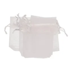 Organza zakjes wit 10 stuks