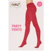 Panty glitter roze one size