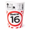 Papieren bekers 16 jaar verkeersbord 250ml 8St