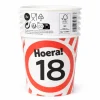 Papieren bekers 18 jaar verkeersbord 250ml 8St