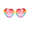 Partybril hart regenboog