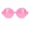 Partybril roze diamanten hartjes