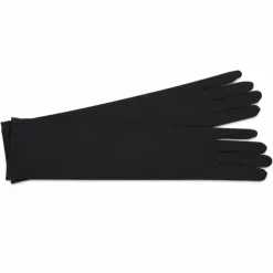 Party handschoenen zwart lang