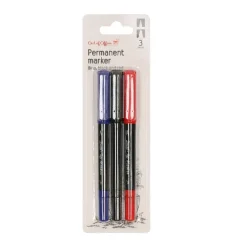Permanent markers 2 puntdiktes 3 stuks