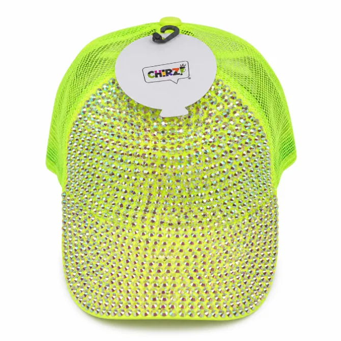 Pet diamanten neon geel