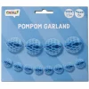 Pompom Slinger Blauw 2,5 meter
