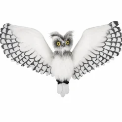 Pop uil met licht en geluid - 99 cm