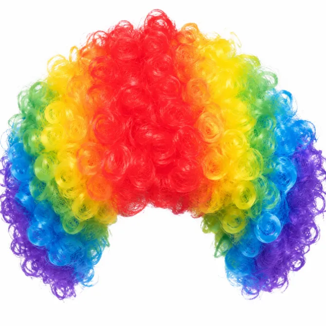 Pruik crazy clown