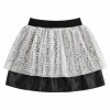 Rokje glitter zilver one size