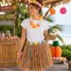Rokje Hawaii kort meerkleurig one size