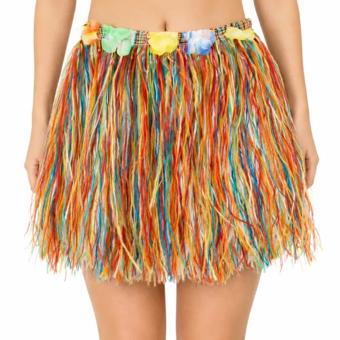 Rokje Hawaii kort meerkleurig one size