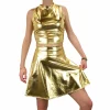 Rokje metallic goud M/L