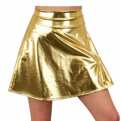 Rokje metallic goud M/L