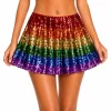 Rok pailletten regenboog – One Size