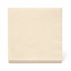 Servetten creme 33x33 cm - 20 stuks