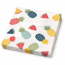Servetten fruit print 33x33 cm - 20 stuks