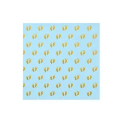 Servetten geboorte jongen blauw 33x33 cm - 20 stuks