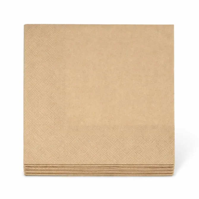 Servetten goud 33x33 cm - 20 stuks