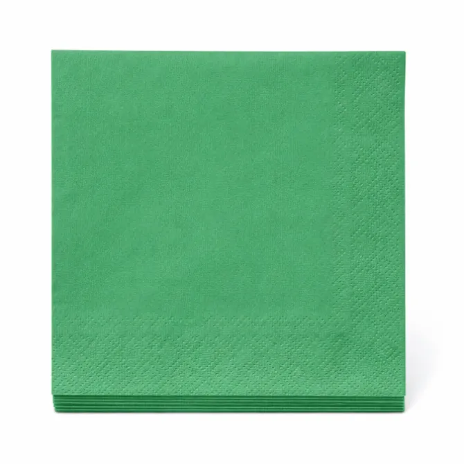 Servetten groen 33x33 cm - 20 stuks