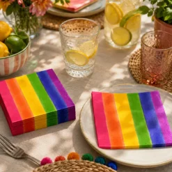 Servetten regenboog 33 x 33 cm – 20 stuks