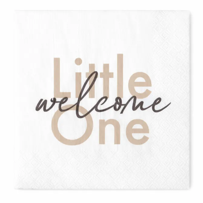 Servetten Welcome little one 33x33 cm - 20 stuks