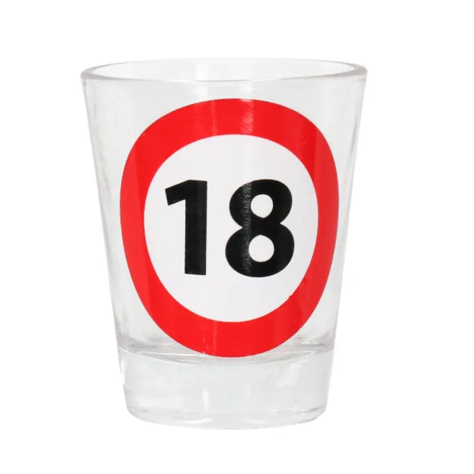 Shotglas 18 jaar 20 ml - 1 stuk