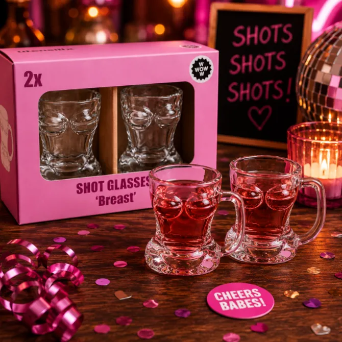 Shotglazen borsten - 2 stuks