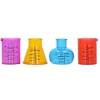 Shotglazen plastic meerkleurig - 4 stuks