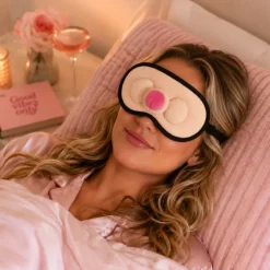 Slaapmasker Willy beige