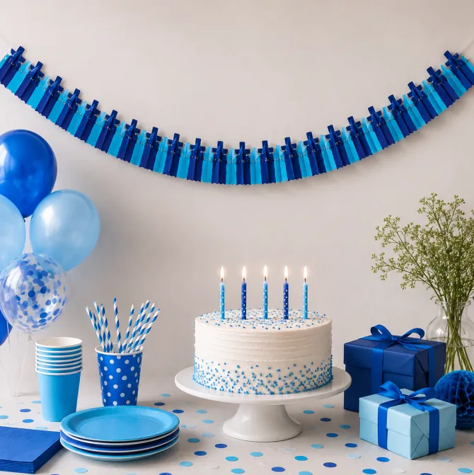 Slinger babyfles blauw