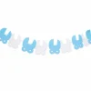 Slinger babyshower kinderwagen blauw/wit jongen 3m