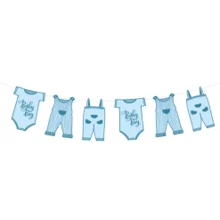 Slinger blauwe babyrompers (5 meter)
