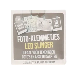 Slinger foto-klemmetjes led licht 10 stuks