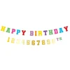 Slinger Happy Birthday - personaliseerbaar leeftijd (6 meter)