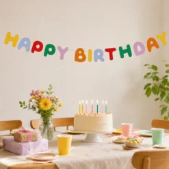 Slinger Happy Birthday personaliseerbaar (5 meter)