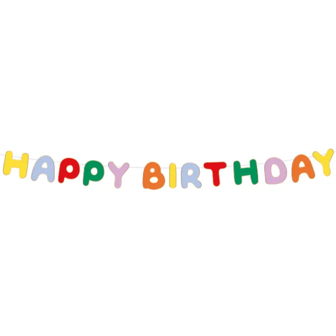 Slinger Happy Birthday personaliseerbaar (5 meter)