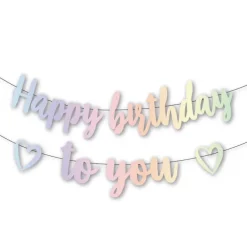 Slinger Happy birthday to you iriserend (2 meter)
