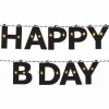 Slinger Happy birthday zwart led verlichting 3m