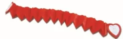 Slinger hartjes papier rood 3m