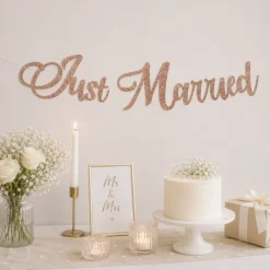 Slinger Just married roségoud 80cm