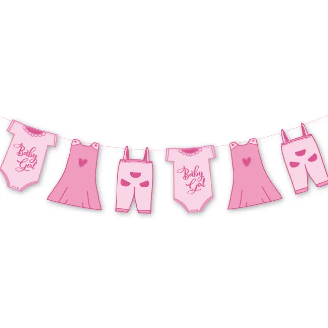 Slinger roze babyrompers (5 meter)