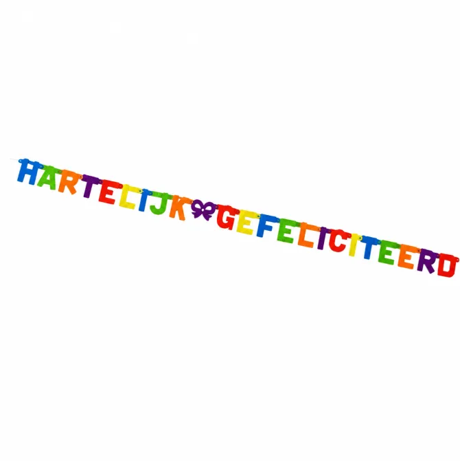 Slinger verjaardag meerkleurig