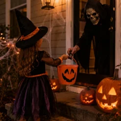 Snoepemmer Halloween pompoen oranje
