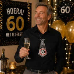 Stropdas 60 jaar verkeersbord