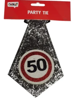 Stropdas 50 jaar verkeersbord