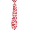 Stropdas kusjes rood/roze