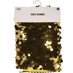 Tafelloper goud 30 x 182 cm