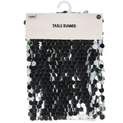 Tafelloper zilver 30 x 182 cm