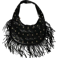 Tas cowboy zwart met studs